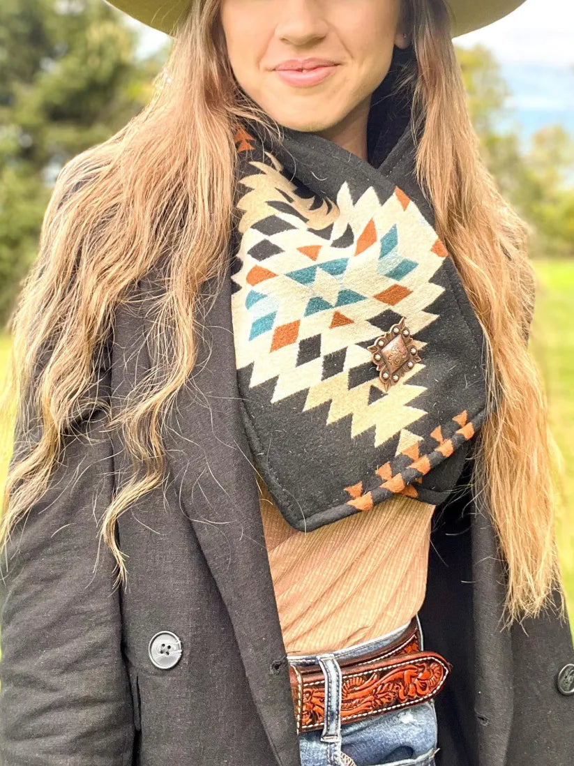 Women's Western Cowboy Warm Neck Hood