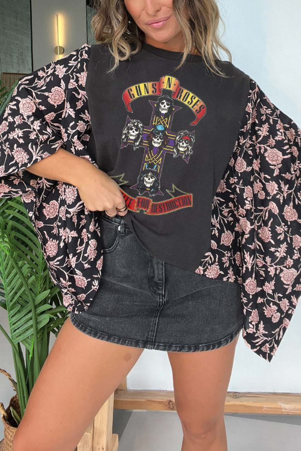 Guns N' Roses Print Tee（No Patch）