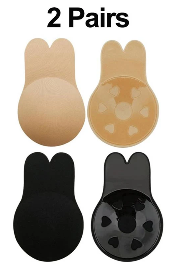2PCS Nipple Covers Strapless Self Adhesive Push Up Invisible Bra
