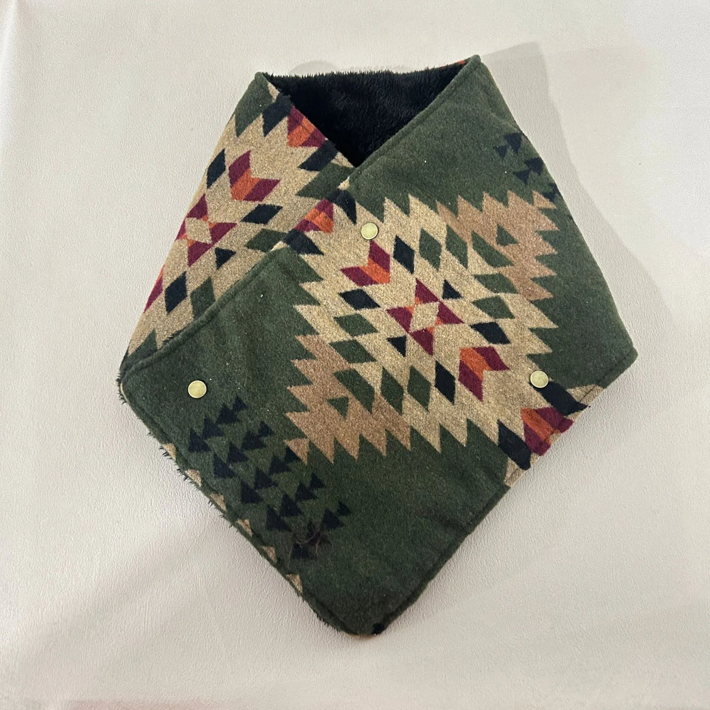 Western Cowboy Aztec Warm Neck Hood