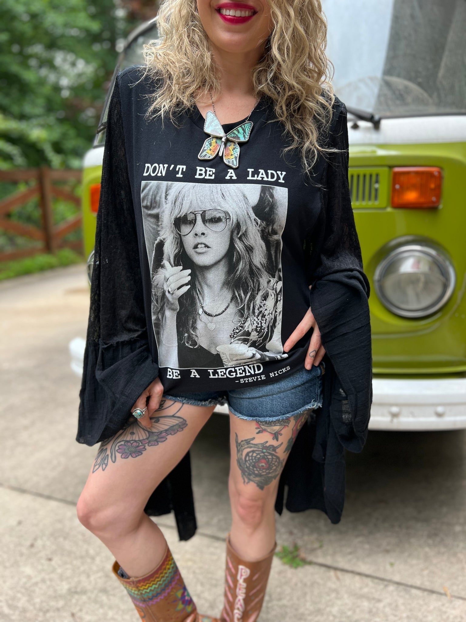 LACE KIMONO TEE TUNIC