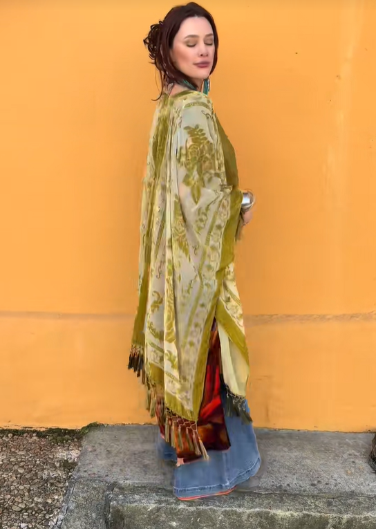 LA VIE BOHEME OLIVE   KIMONO