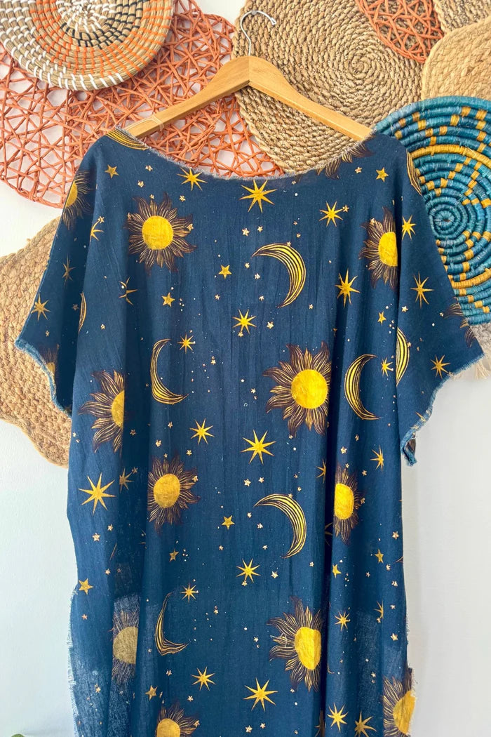 Celestial   Dreamer   Hi-Lo   Tunic   with   Stars   &   Moon
