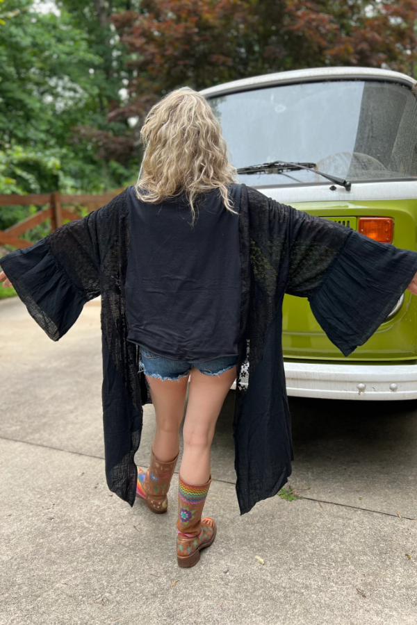 LACE KIMONO TEE TUNIC