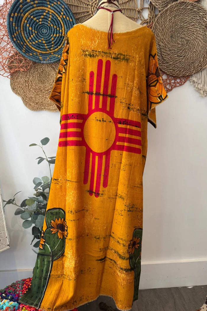 Desert Bliss Linen Tunic Hi Lo Top