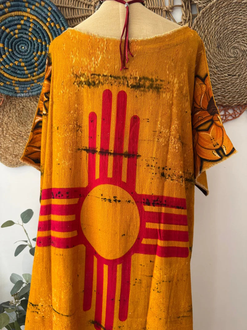 Desert Bliss Linen Tunic Hi Lo Top
