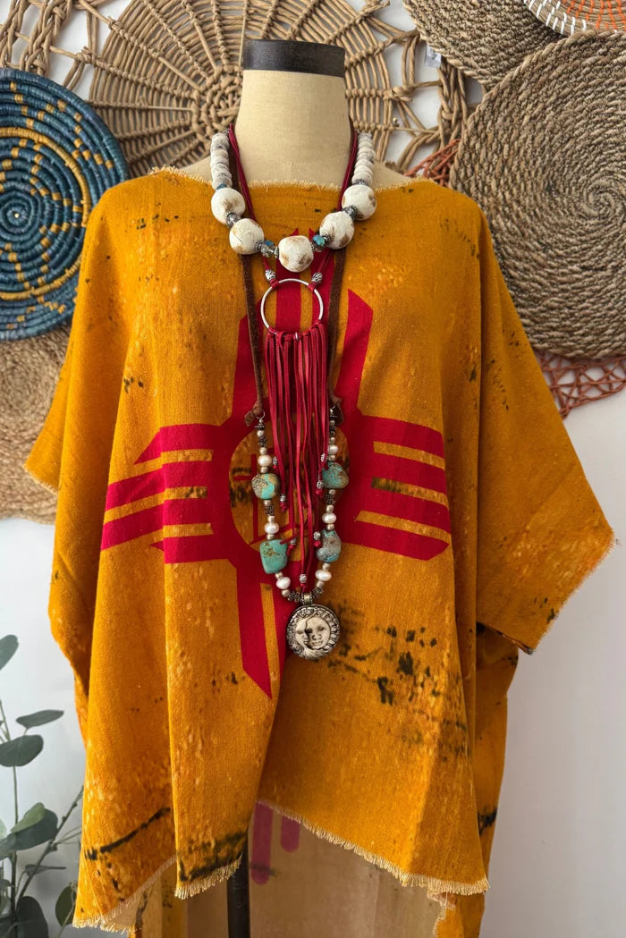 Desert Bliss Linen Tunic Hi Lo Top