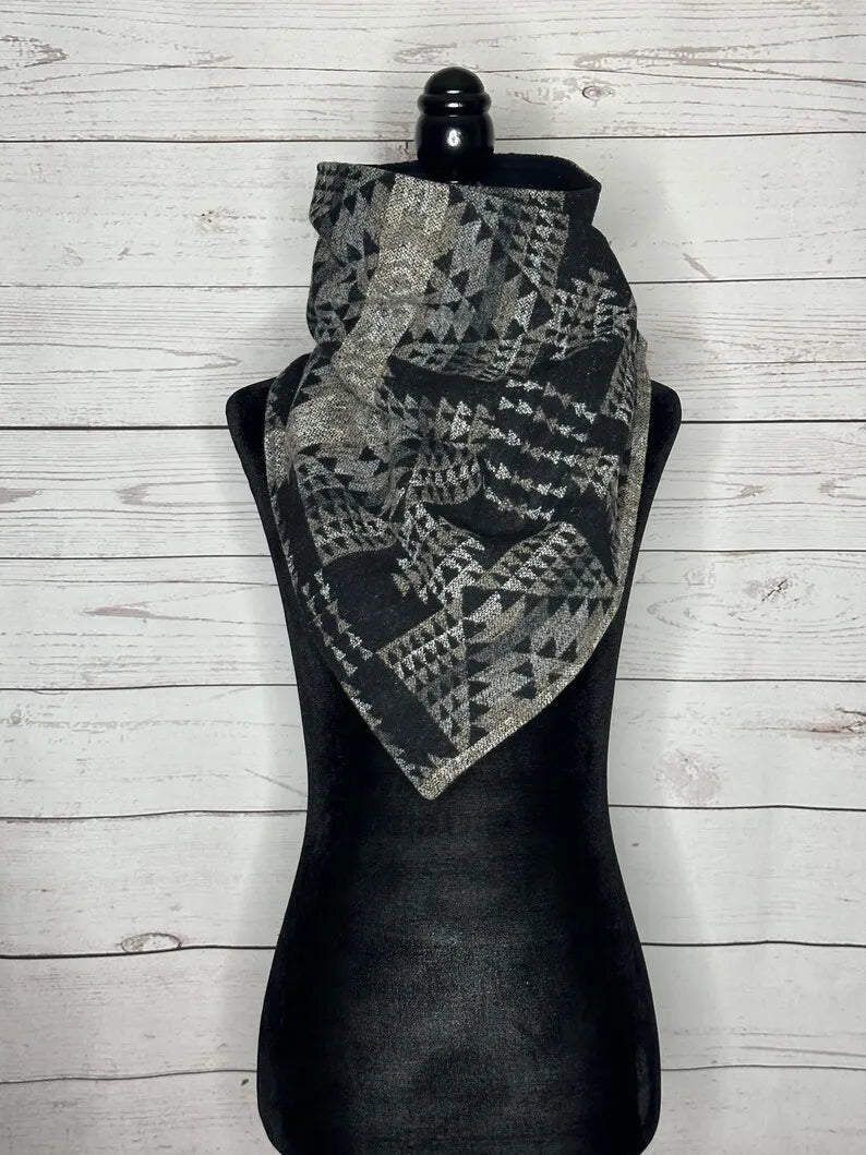 Women's Tulsa Western Aztec Warm Neck Hood