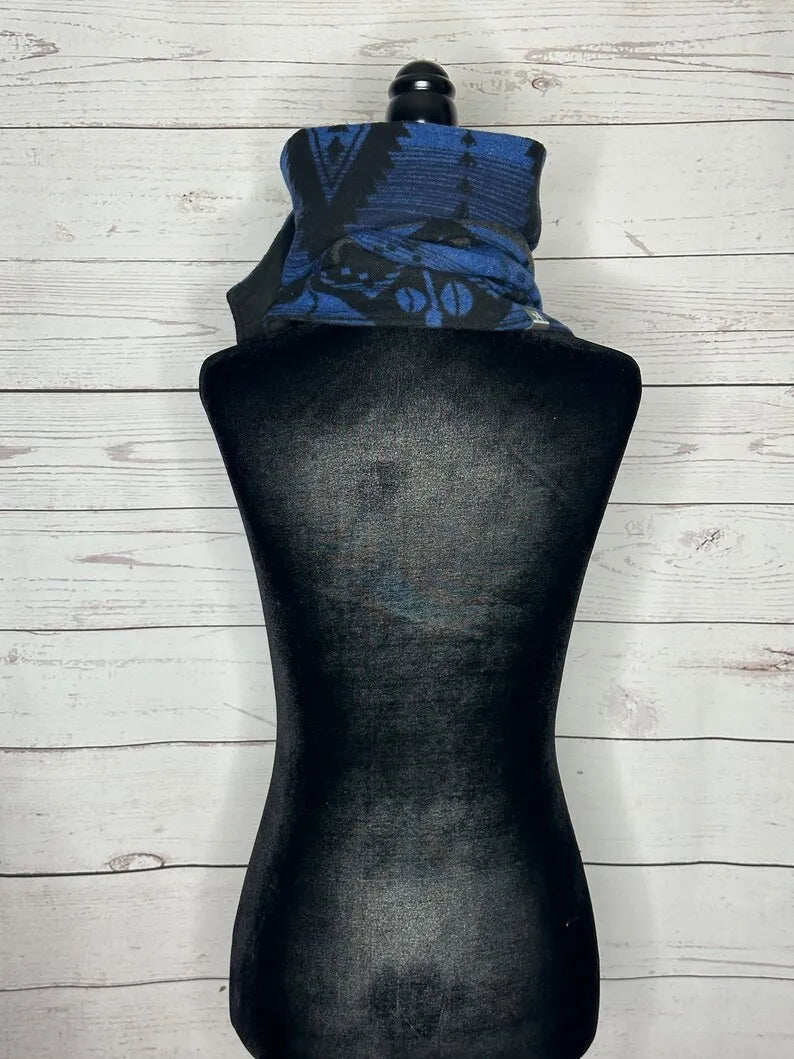 Women's Royal Western Aztec Warm Neck Hood