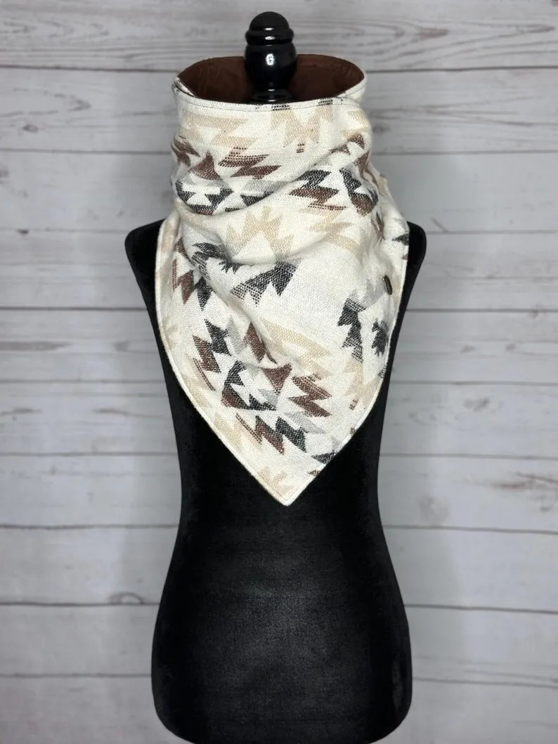 Women's Tulsa Western Aztec Warm Neck Hood