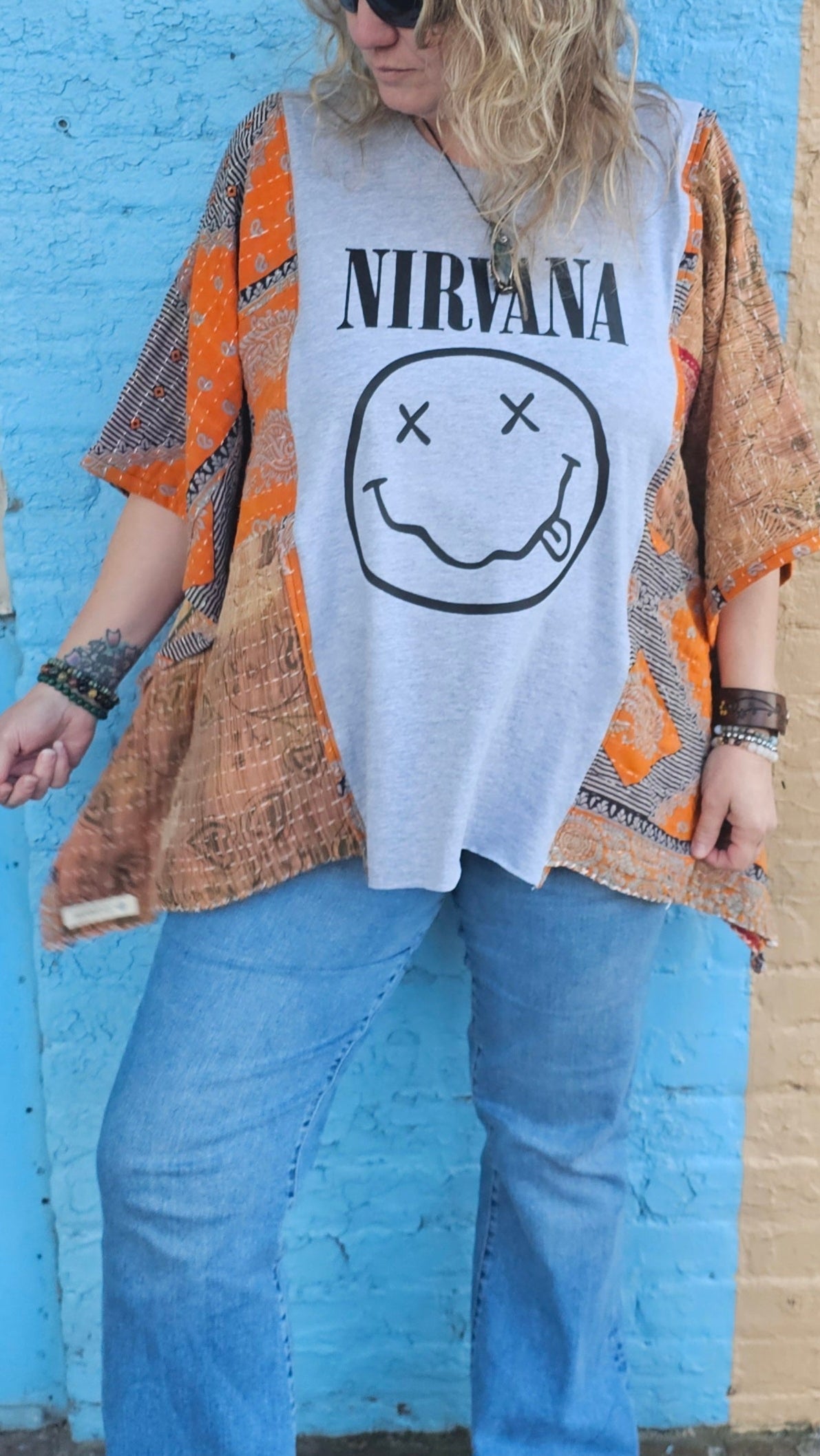 Nirvana Patchwork Top