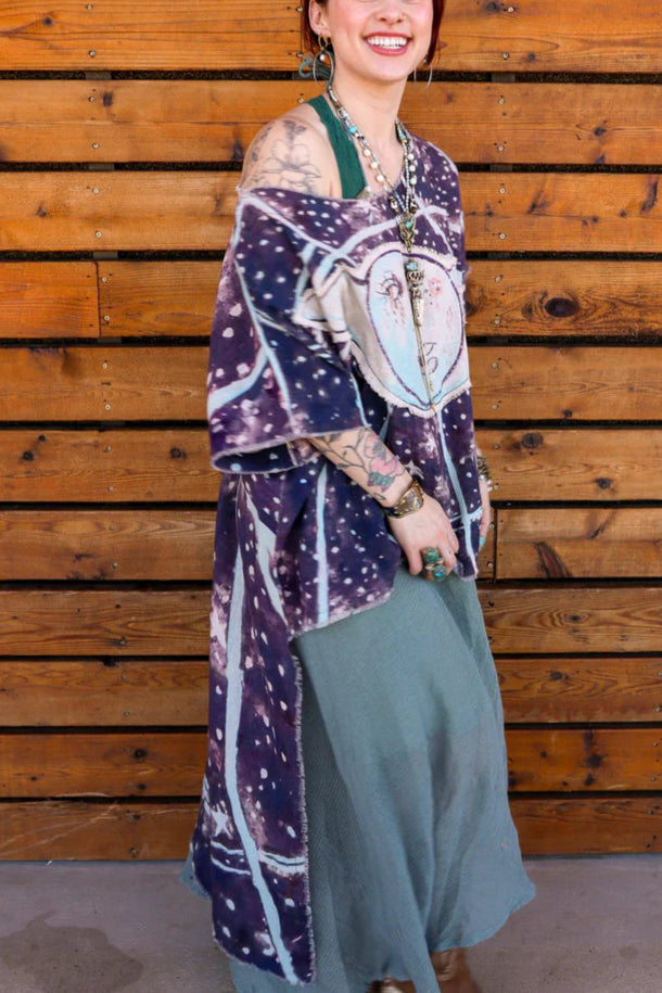 Touch   the   Moon   Celestial   Hi-Lo   Tunic   with   Moon   Patch